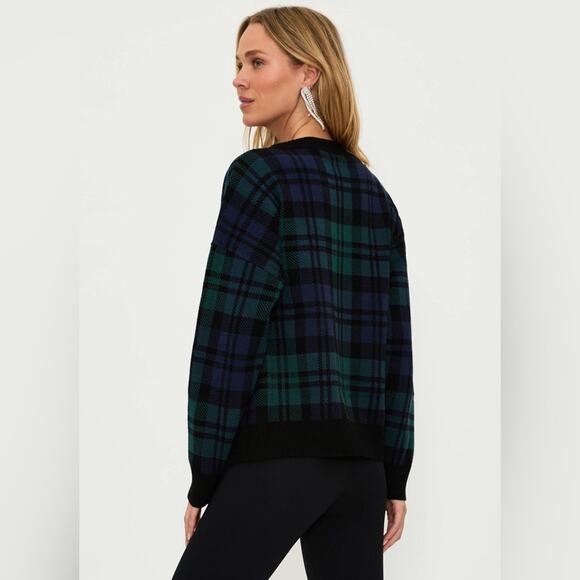 Beach Riot Joey Sweater Wintergreen Plaid XL - Picture 7 of 9